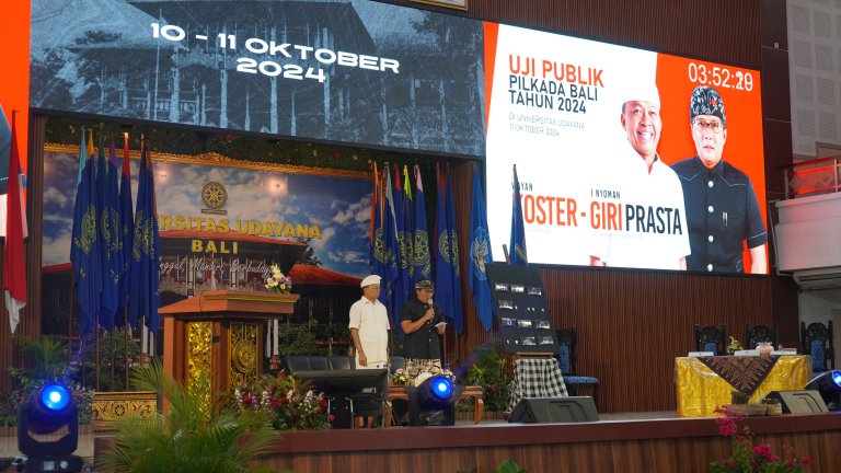 Koster-Giri Tampil Sempurna Saat Uji Publik Pilkada Bali 2024