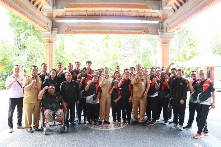 Perkuat Bali di Peparnas 2024 Pjs. Walikota Lepas Atlet NPCI Denpasar