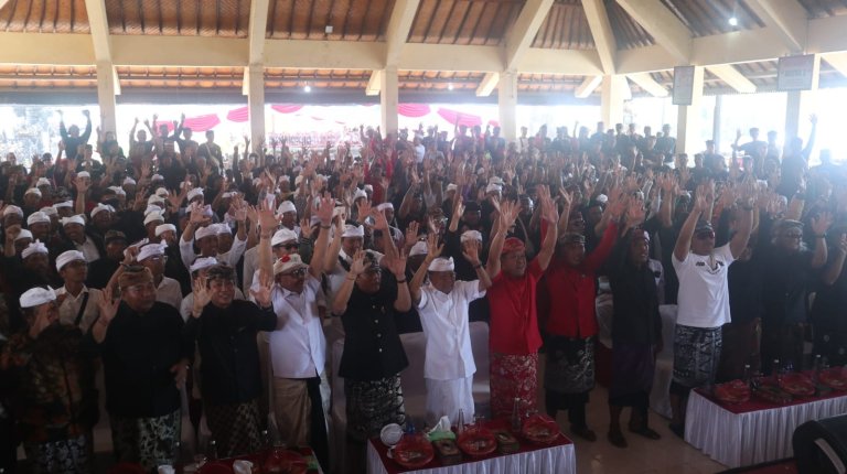 Ribuan Pemuda Bangli Berkumpul Dukung Koster-Giri dan Sedana- Arta
